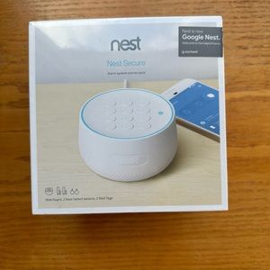 Unopened and unused! Google Nest Secure alarm system starter pack.